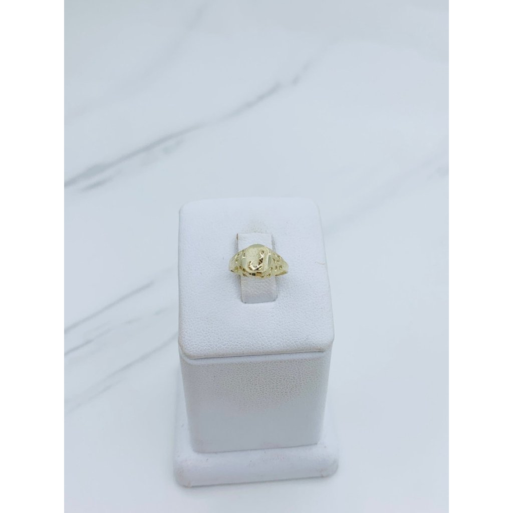 10k Solid Gold Ring Initial J Boy Or Girl Size 2 Baby Initial